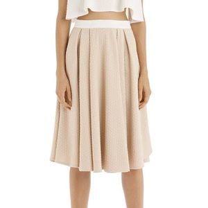 Torn by Ronny Kobo May Textured Midi Skirt in Alm